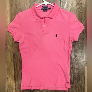 Ralph Lauren 2005 “The Skinny Polo” Pink Collared Short Sleeve Polo